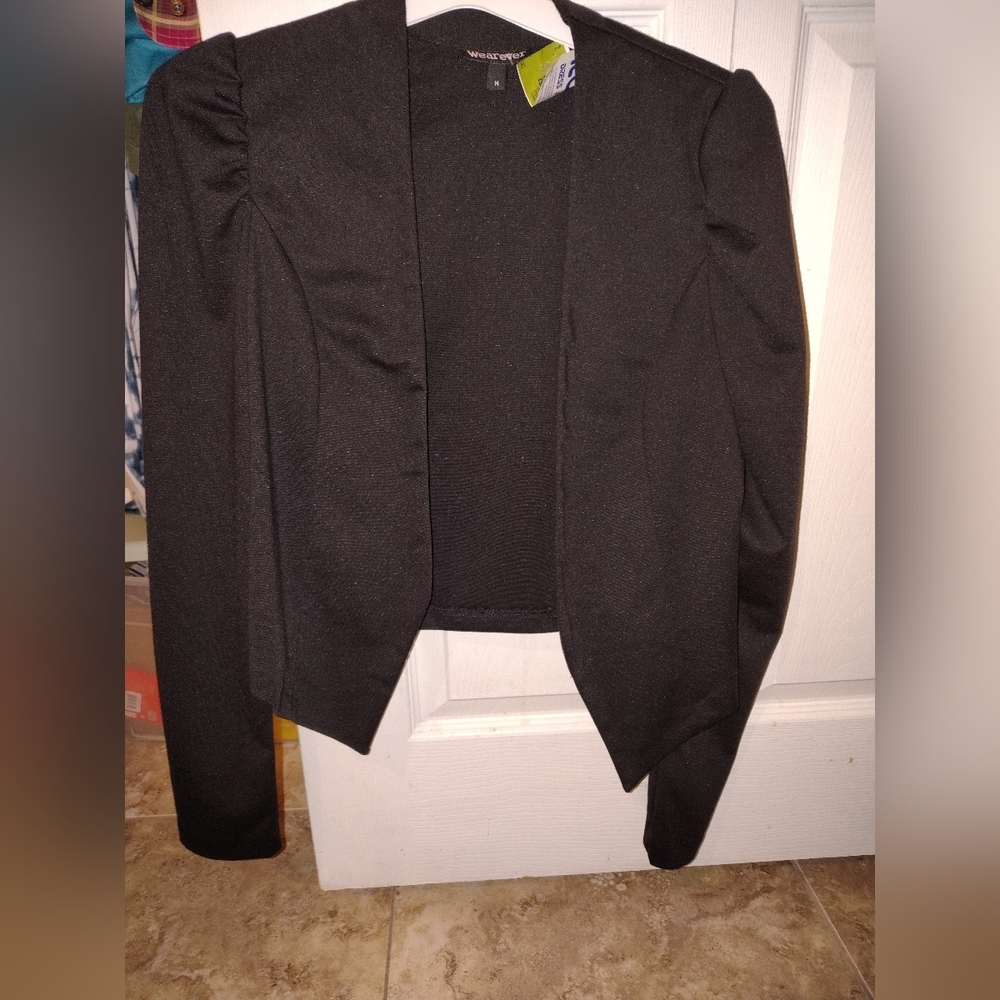 Wearever Black Women's Blazer Suit Jacket Chic Professional Multi Purpose Nwot